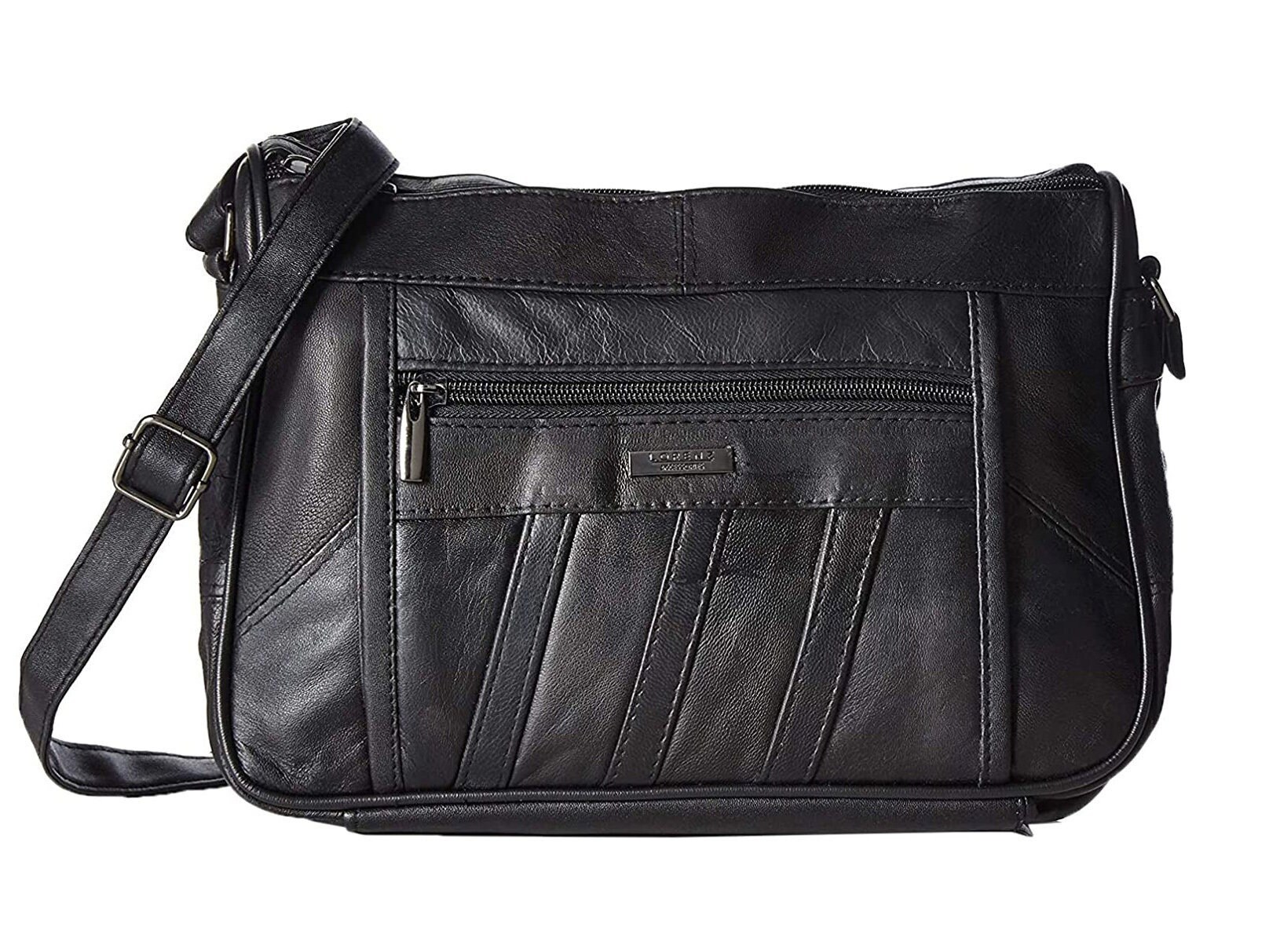 BLACK Leather Handbag - Etsy