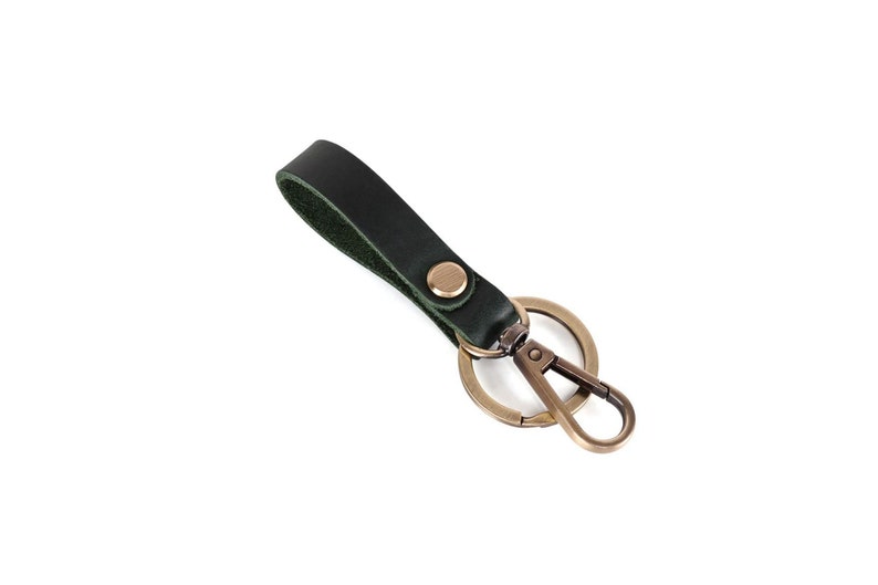 Modern Small Leather 5 Key Chain Accessory