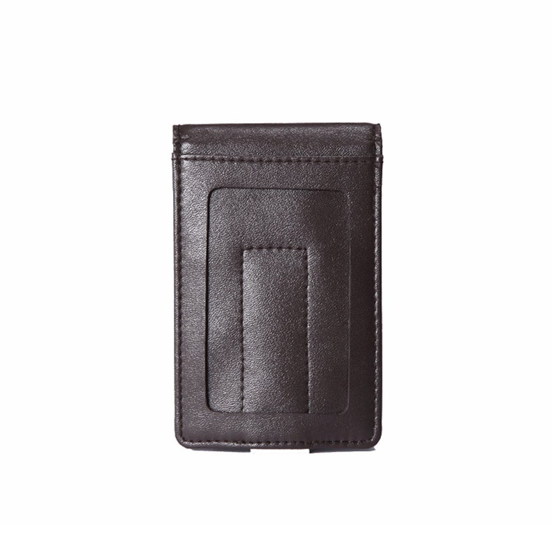 Brown Leather Continental Wallet Money Clip Etsy - 50