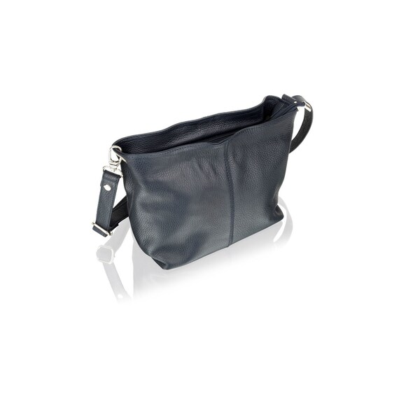 ladies navy shoulder bags