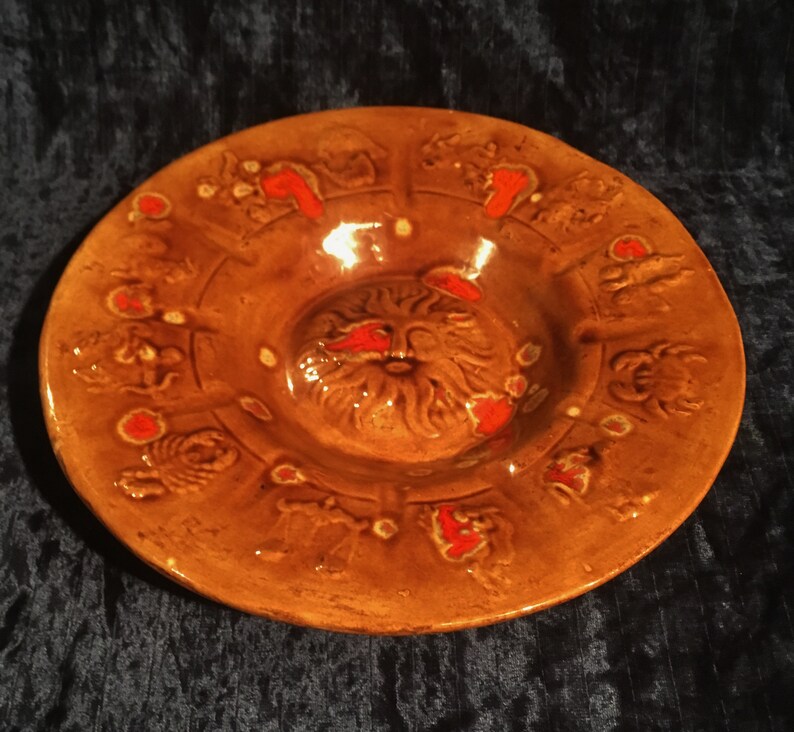 Vintage Large Zodiac Ashtray