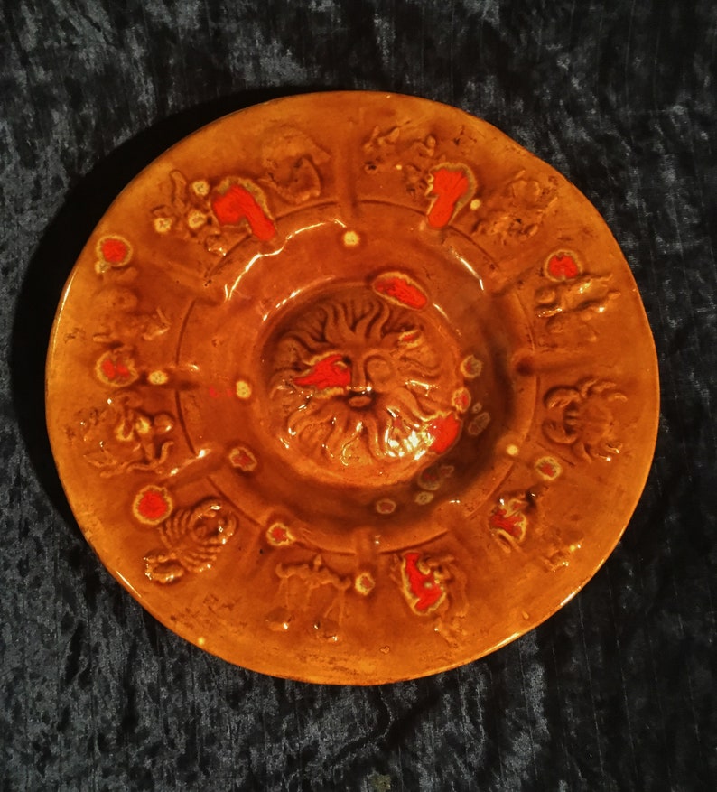 Vintage Large Zodiac Ashtray