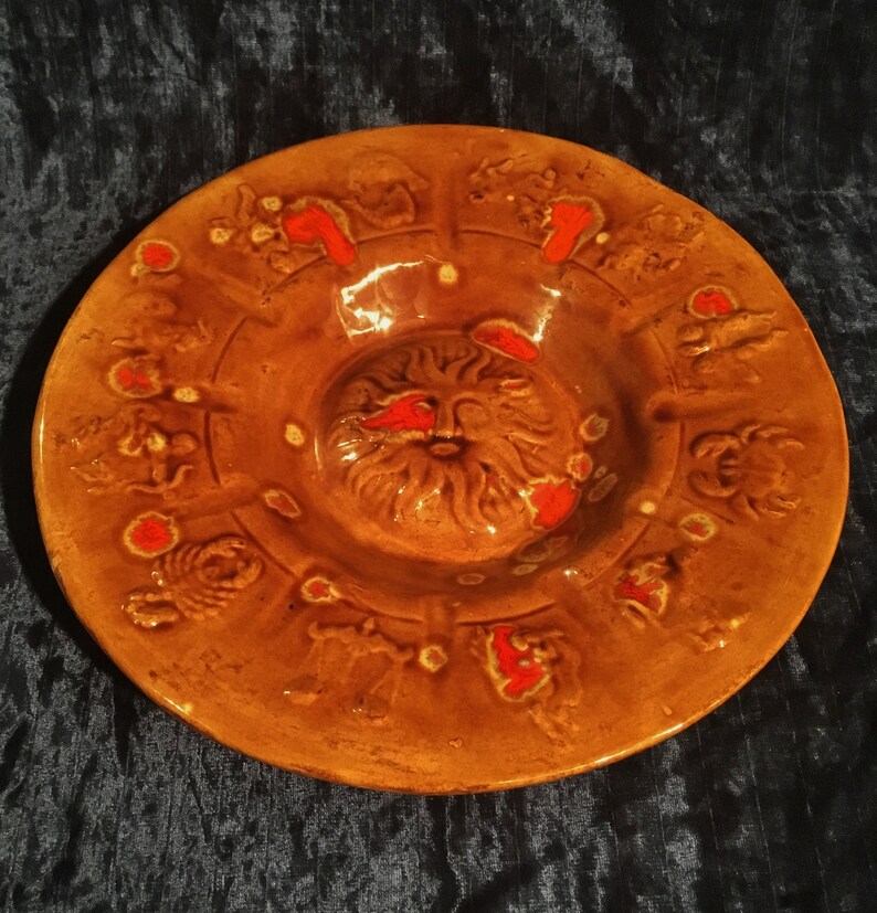 Vintage Large Zodiac Ashtray