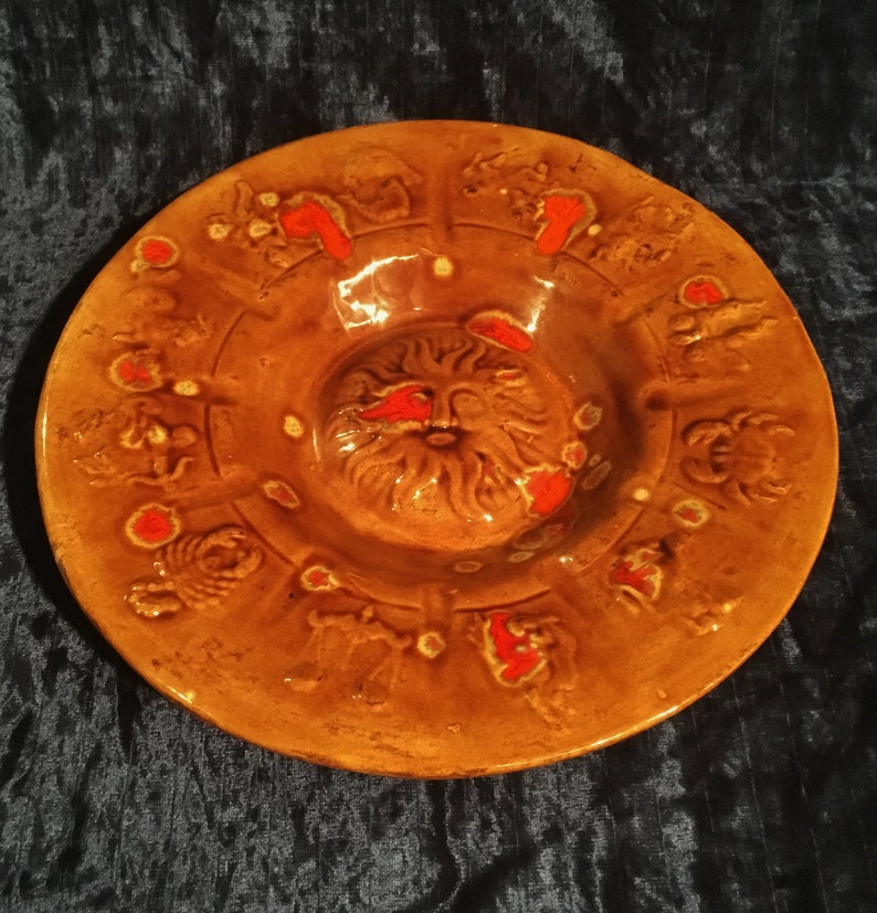Vintage Large Zodiac Ashtray