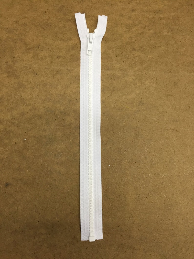 YKK White 12 Inch Separating Zippersset of 4 Etsy