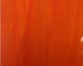 Sheet - POPPY RED- ORANGE Translucent Stained Glass K24