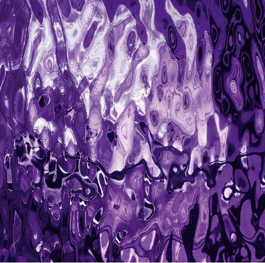 Sheet VIOLET PURPLE MIRROR WaterGlass Stained Glass Sheet Etsy