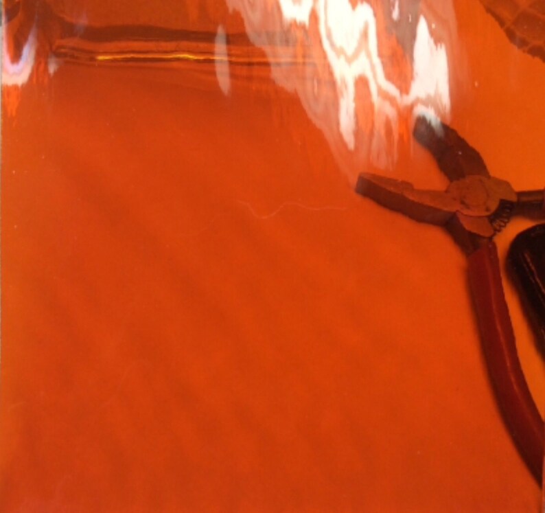 Sheet ORANGE WATERGLASS TRANSPARENT Stained Glass Supply H08 Etsy