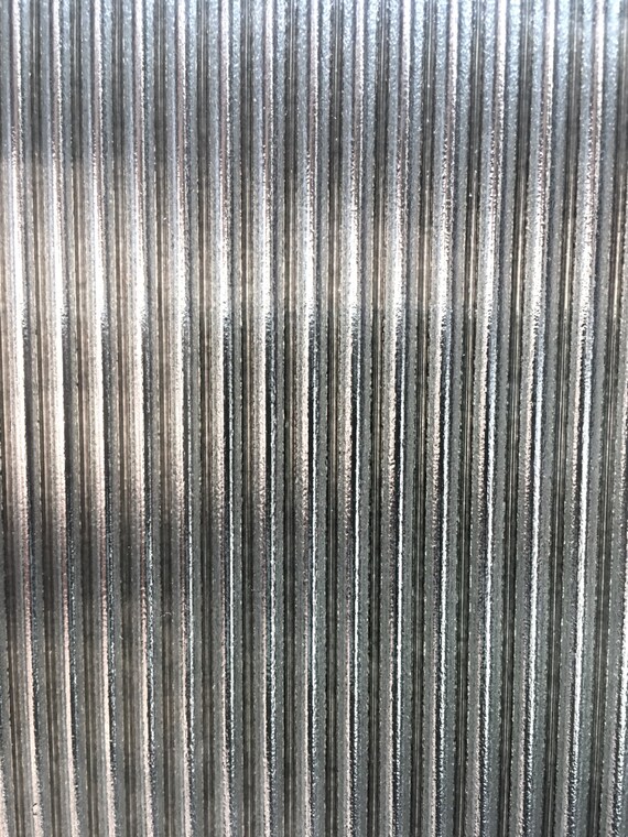 Silver Reed Mirror Textured Stained Glass Sheet Supply M33 Silver Reed Mirror Textured Stained