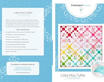 Edredón Little Miss Tuffet - Patrón PDF