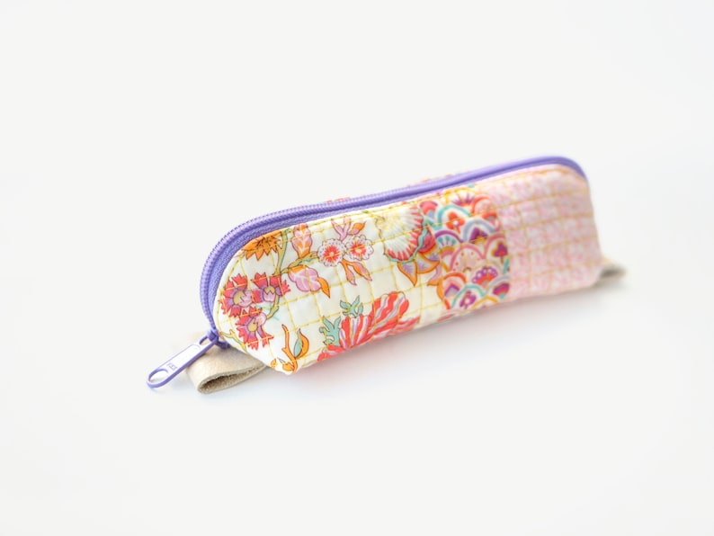 Tiny Zipper Pouch Arabesque Scissors Mini Makes Sewing notion Easy Pattern PDF Pattern Scrap Buster image 4