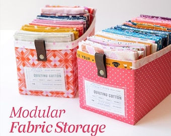 Modulare Stoffbox | PDF-Schnittmuster | Ikea Billy Aufbewahrung