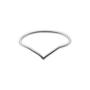 Sterling Silver 1mm Chevron Finger Ring, Size 6, Stacking Ring, V-Ring, 925 Silver Toe Rings, Knuckle rings,Minimalist Ring