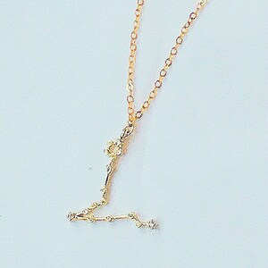 Dainty Zodiac Sign Necklace, Constellation Necklace, Zodiac Outline Layering Necklace, Minimalist Jewelry Gift for Her, Star Necklace