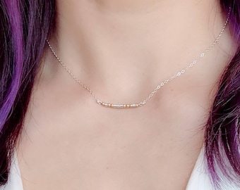 Name Morse code Love necklace, morse code bracelet, Valentine’s Personalized gifts, Custom name jewelry, Secret Message Personalized Jewelry