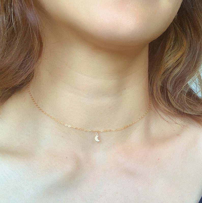 18K Gold Filled Dainty Star Charm Star Cutout Charm Necklace Etsy