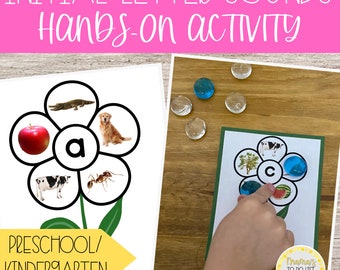 Beginning Letter Sounds | Alphabet Picture Matching | Montessori Printable | Preschool Phonics