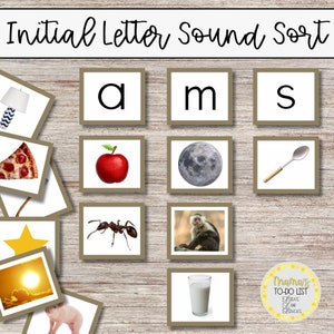 Letter Sounds Printables | Beginning Sound Printables | Beginning Sound Game | Preschool Printables | Letter Sounds | Preschool Letter Sound