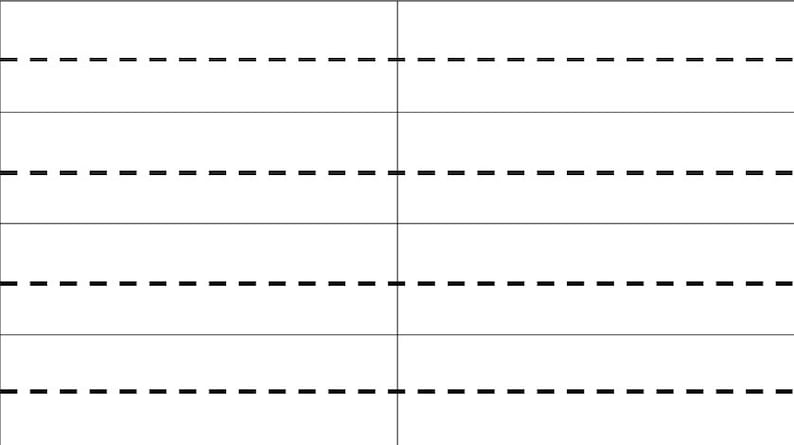 May include: A grid pattern with four horizontal dashed lines.