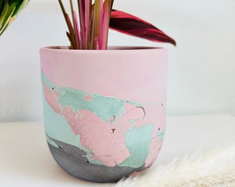 Sweet Nothings Planter | Layered Concrete Planter | Tulip Shaped Plant Pot | Minimalist Planter | Indoor Planter