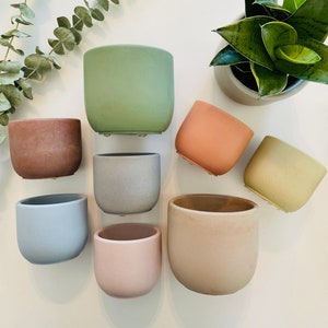 Concrete Planter | Tulip Shaped Plant Pot | Minimalist Planter | Indoor Planter