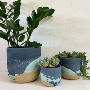 Wonderland Planter | Wonderland Collection | Layered Concrete Planter | Tulip Shaped Plant Pot | Minimalist Planter | Indoor Planter