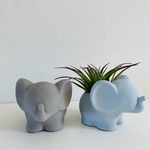 Elephant Planter Concrete Planter Minimalist Decor Concrete Decor image 3