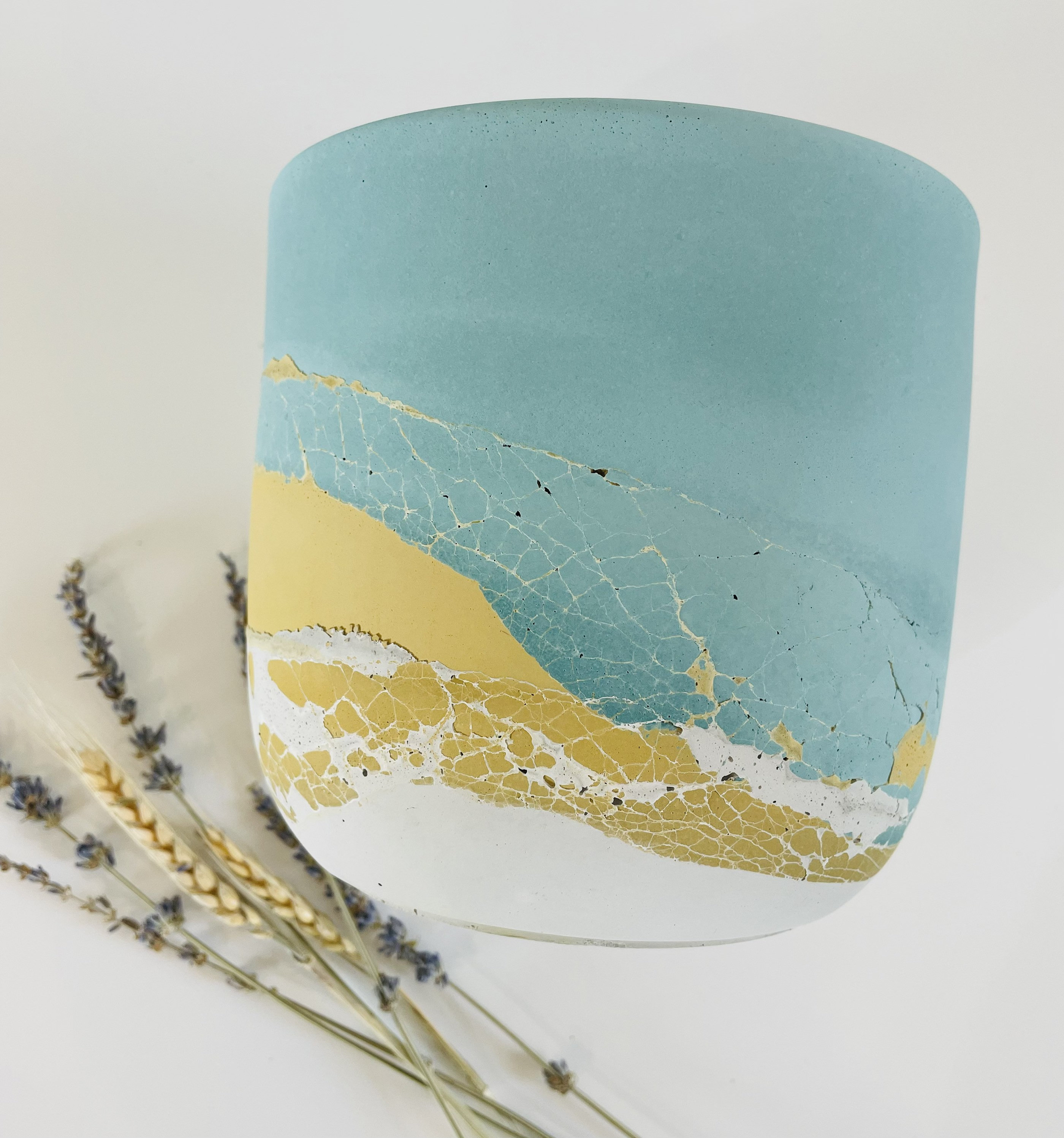 Sun Light up the Sky Planter | Spring Collection Layered Concrete Planter |  Tulip Shaped Plant Pot | Minimalist Planter - Etsy