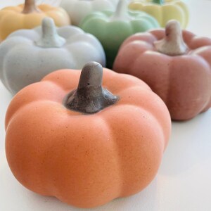 Concrete Pumpkin Pumpkin Decor Minimalist Decor Concrete Decor image 2