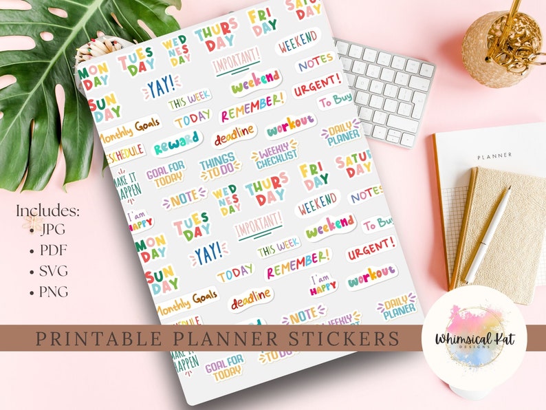 Printable Teacher Planner Stickers Teacher Stickers - Etsy