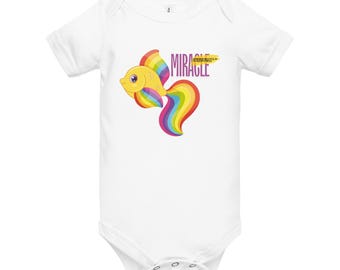 Perfectly Painted Miracle | Cute Goldfish Rainbow Baby Onesie | Newborn Infant Bodysuit | Cute Baby Shower Gift | 1st Birthday | 3-24 Months