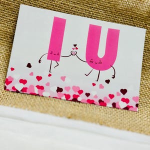 JE T'AIME - Carton de correspondance vierge ou set | Moi <3 ans | Saint-Valentin | Anniversaire | pour elle | Pour lui | Ami | Fiançailles|Mariage | Coeurs|Cadeau