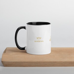 Queen of Tears | Mug with Color Inside (Size: 11 or 15 oz.) | QUEENS Group Crown Logo | K-Drama Inspired | Kim Soo-Hyun | Kim Ji-Won
