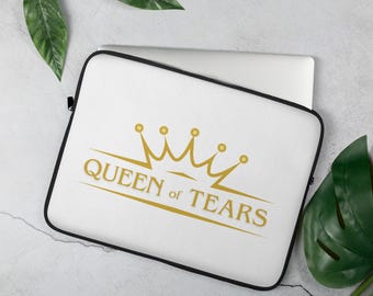 Queen of Tears | Laptop Sleeve (Size: 13" or 15") | KDRAMA-inspired | Four-Leaf Clovers | Kim Soo-Hyun | Kim Ji-Won