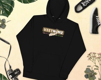 VietNomz Vibes Unisex Premium Hoodie (Size: S-3XL) – Viet Puns | Bowl of Pho | Vietnamese Foodie Lover Gift | Viet Pride | AAPIH | Festival
