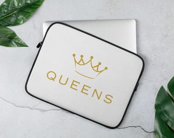 Queen of Tears | Laptop Sleeve (Size: 13" or 15") | QUEENS Group Crown Logo | K-Drama Inspired | Kim Soo-Hyun | Kim Ji-Won