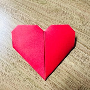 Sobre o marcapáginas con forma de corazón de origami: nota de amor con mensaje oculto, regalo de San Valentín, recuerdo personalizado, aniversario, boda, propuesta de matrimonio