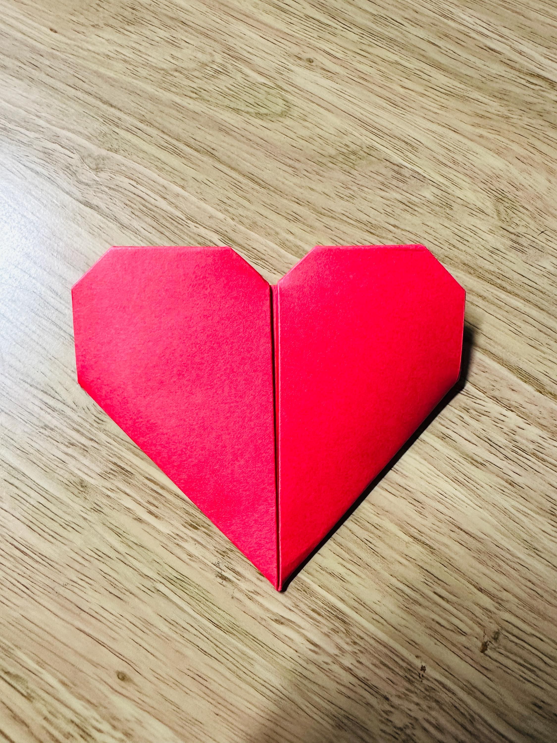 Biglietto Auguri Origami Cuori
