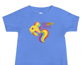 Perfectly Painted Miracle | Rainbow Goldfish Baby Jersey Tee | Newborn Infant T-Shirt | Cute Baby Shower Gift | 1st Birthday | 6-24 Months