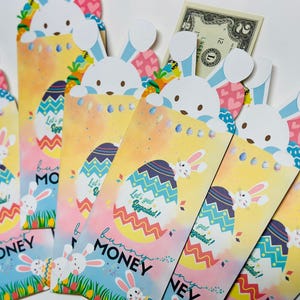 Personalizable Money Envelope for Cash | Easter Bunny Money | Baby Shower Money Holder |Birthday Spring Cash Envelope | Wedding Money Sleeve