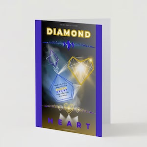 Diamond Heart Greeting Card (As-Is or Custom) | Inspirational, Motivational & Uplifting | Mindful Mental Health, Strength, Self-Care, Love
