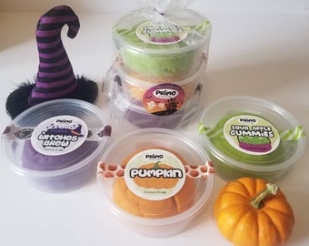 Halloween Scented Playdough 3-Pack: Pumpkin, Grape, Sour Apple