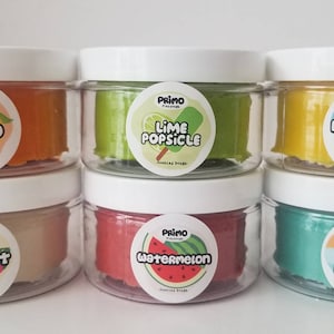 Summer 6-Pack Scented Playdough with Tropical Scents - Play Dough, Play Doh for kids, Non-Toxic, Homemade, Kids Party Favors Birthday