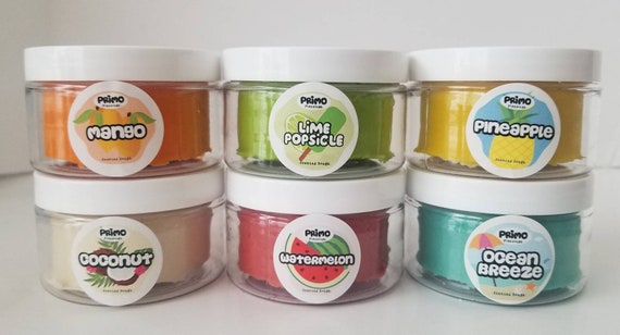 Rainbow 6-pack Scented Playdough With Fruit Scents Play Dough