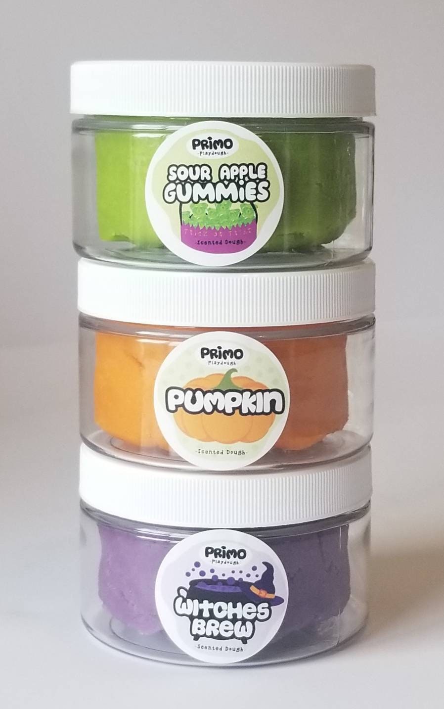 Halloween 3-pack Scented Playdough Neon 