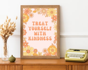 Treat Yourself With Kindness - Harry Styles | Wall Art Print | Digital Download