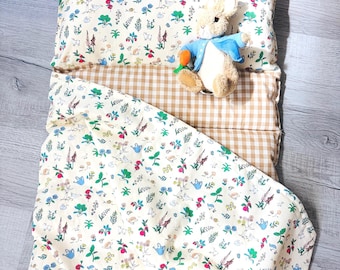 Organic cotton (OEKO-TEX) Nap Mat – Kids Sleeping Bag, Daycare Preschool Bag