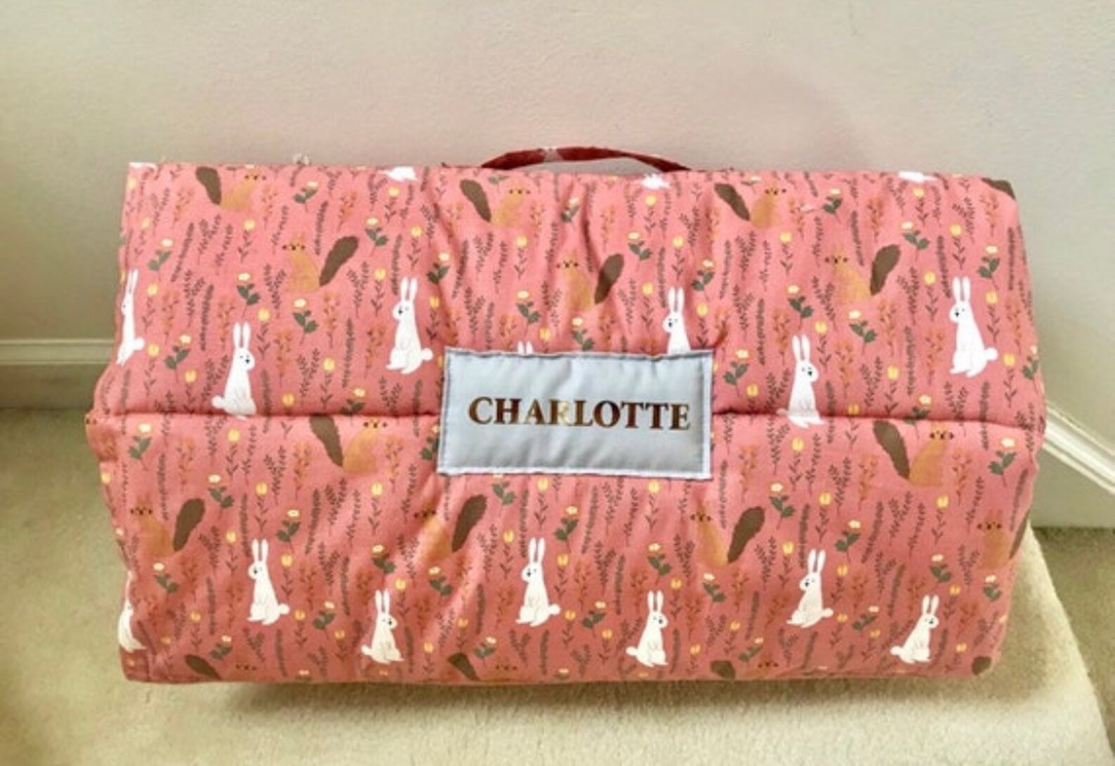 Kids Sleeping Bag Rabbit Preschool Nap Mat With Pillow and Etsy