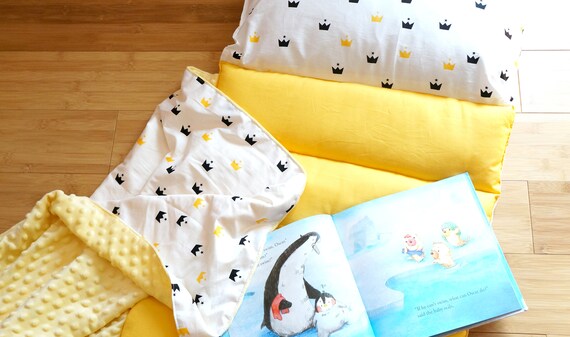 Preschool Nap Mat With Pillow And Blanket Attached Etsy