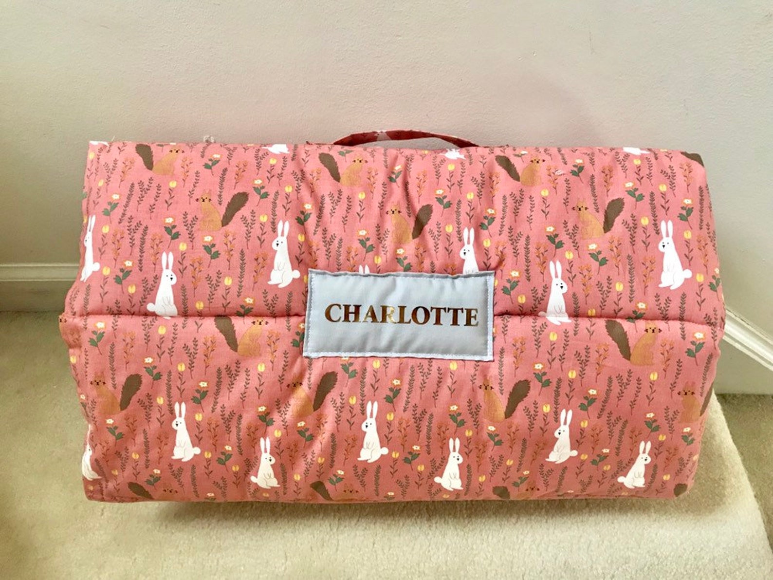 Personalized Preschool Nap Mat With Pillow and Blanket Etsy